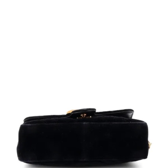 GUCCI GG Marmont Flap Bag Matelasse Velvet Mini shoulder bag - Picture 4 of 4